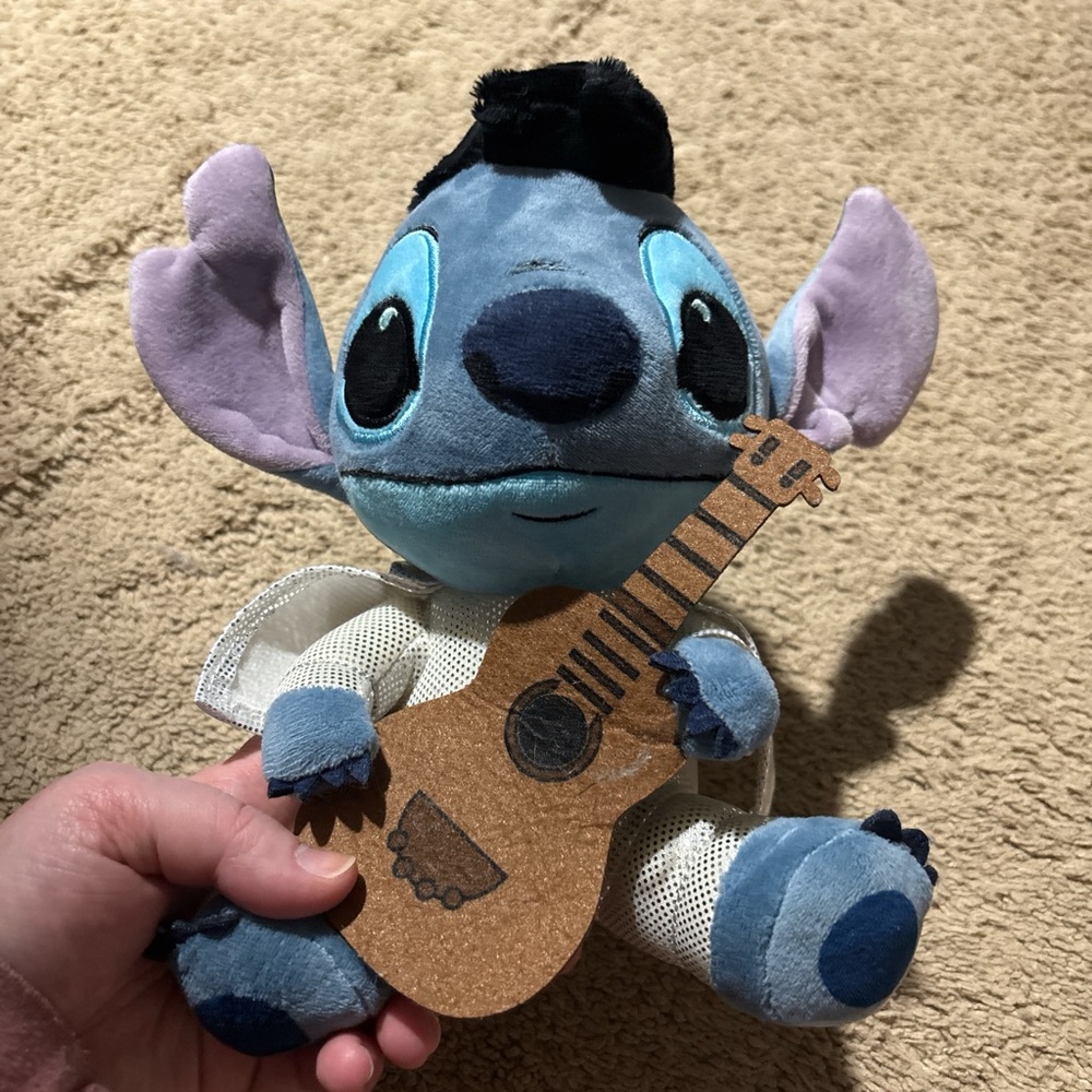 Disney Stitch Plush with Guitar